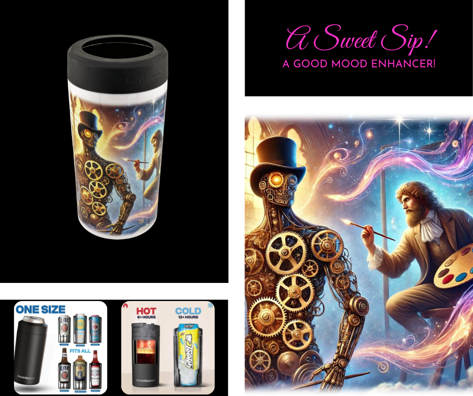 “The Imaginary Realm” – ASScoozie Exclusive Design on Frostbuddy Can Cooler | A Sweet Sip