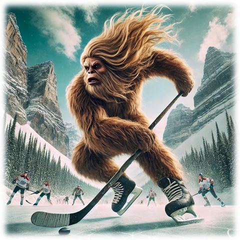Bigfoot Hockey” – ASScoozie Exclusive Design on Frostbuddy Can Cooler