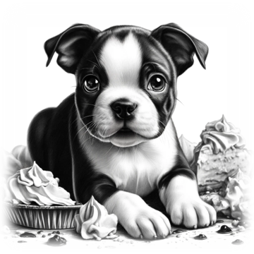 “Boston Terrier – Cupcake Charmer” – ASScoozie Design on FrostBuddy Universal Buddy | A Sweet Sip