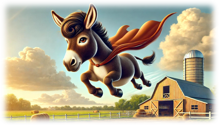 “Donkey Hero – Countryside Flight” – ASScoozie Design on FrostBuddy Universal Buddy | A Sweet Sip