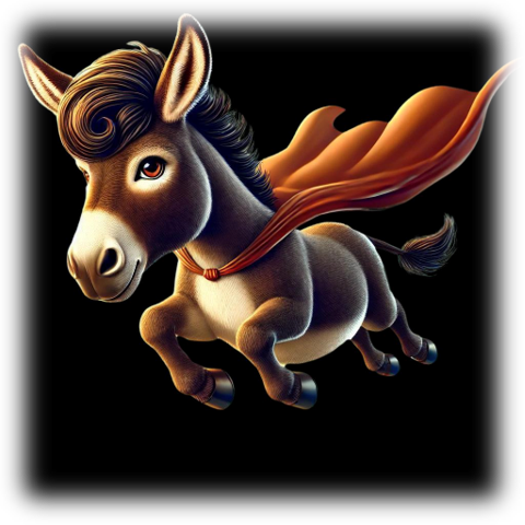 “Donkey Hero – Night Cape” – ASScoozie Design on FrostBuddy Universal Buddy | A Sweet Sip