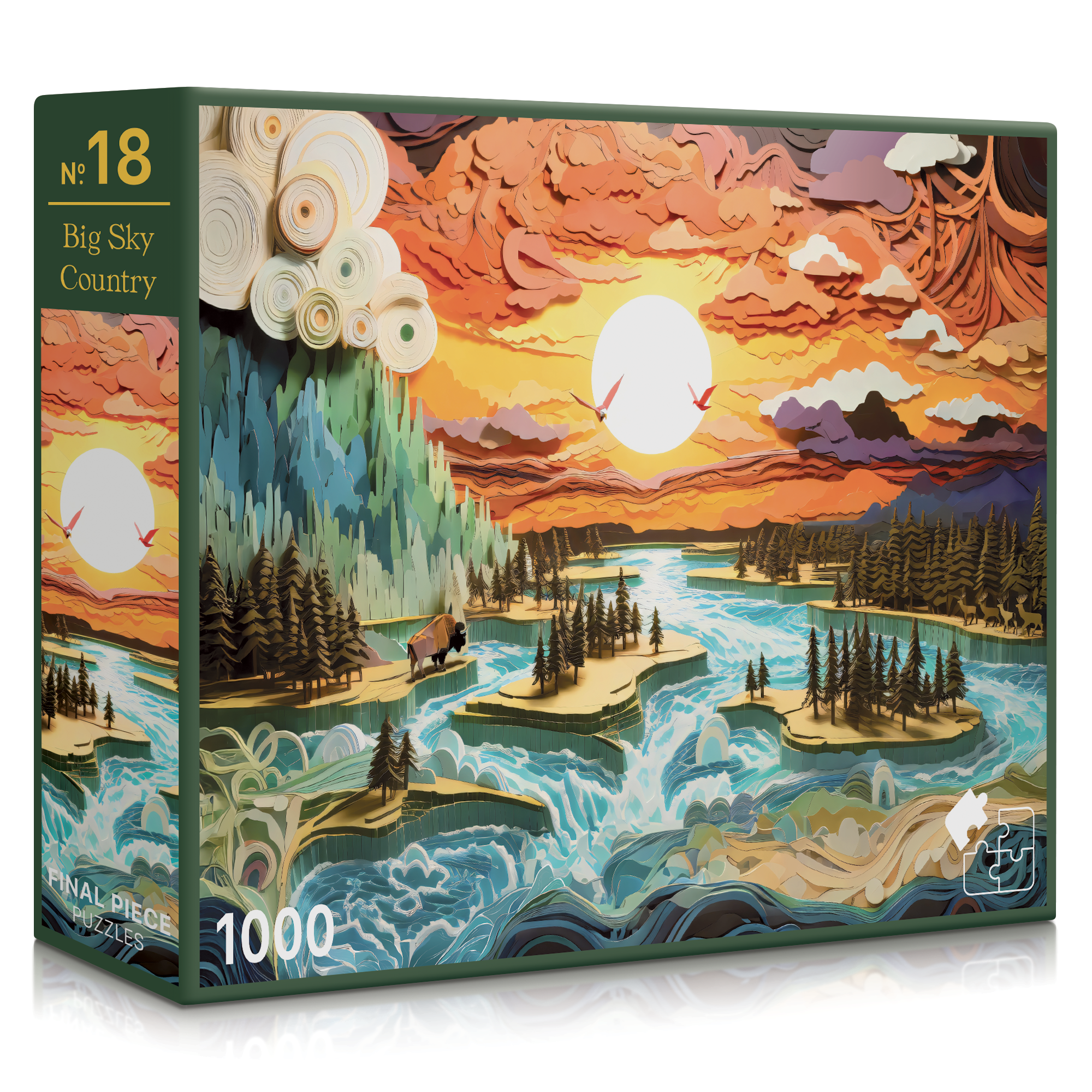 No. 18 - Big Sky Country | 1000-Piece Jigsaw Puzzle | A Sweet Sip!