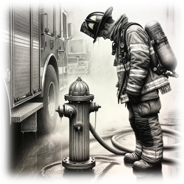 “Resolute Firefighter – After the Call” – ASScoozie Design on FrostBuddy Universal Buddy | A Sweet Sip