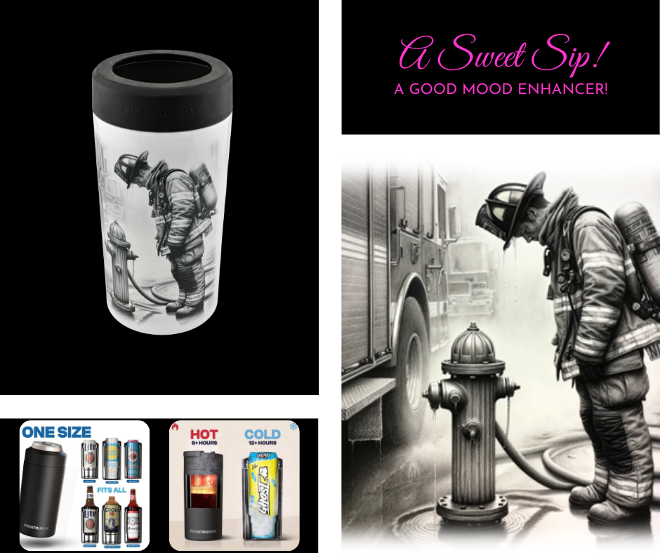 “Resolute Firefighter – After the Call” – ASScoozie Design on FrostBuddy Universal Buddy | A Sweet Sip