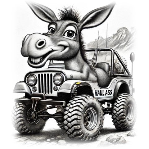 "Donkey Jeepin'" designed by ASScoozie