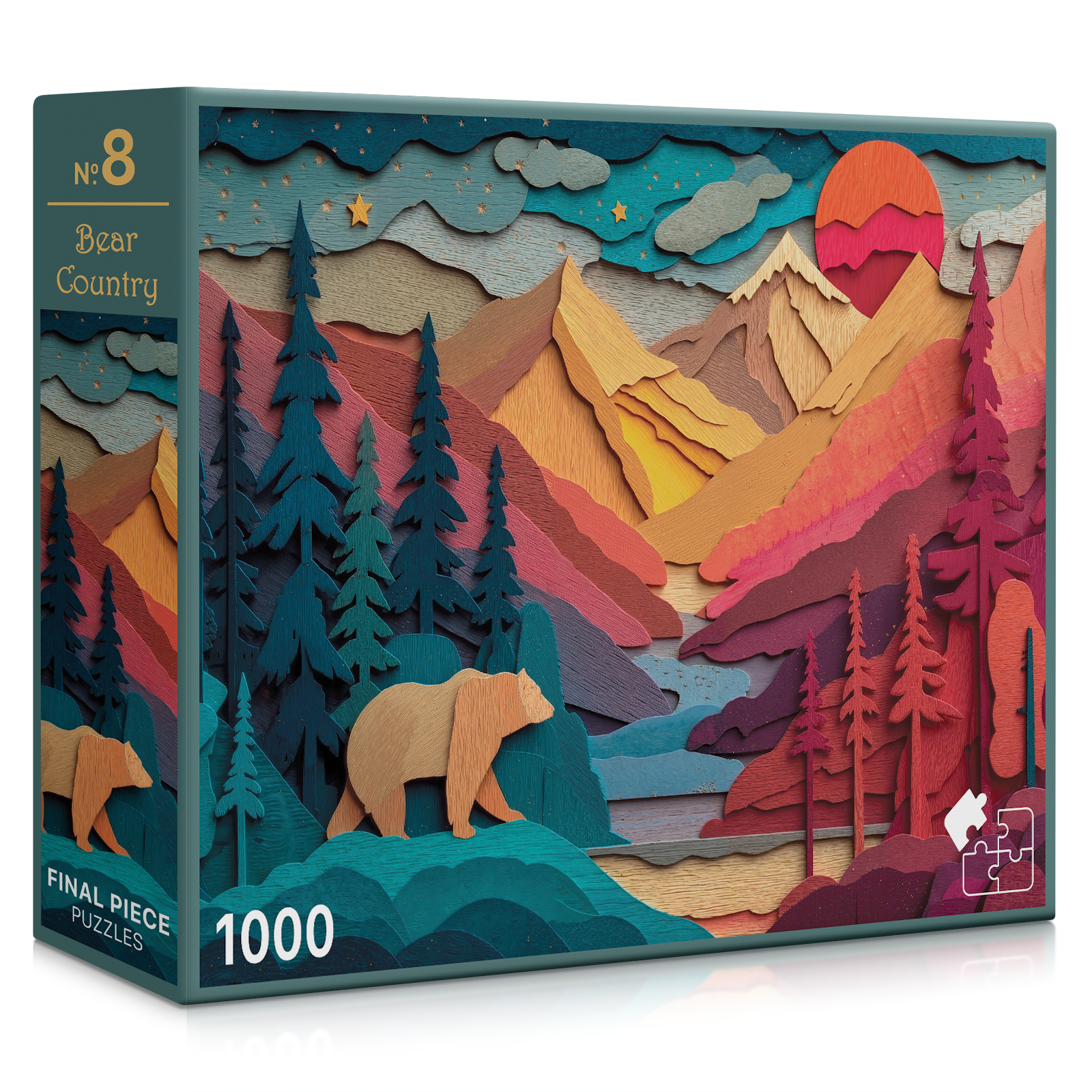 No. 8 - Bear Country | 1000-Piece Jigsaw Puzzle | A Sweet Sip!