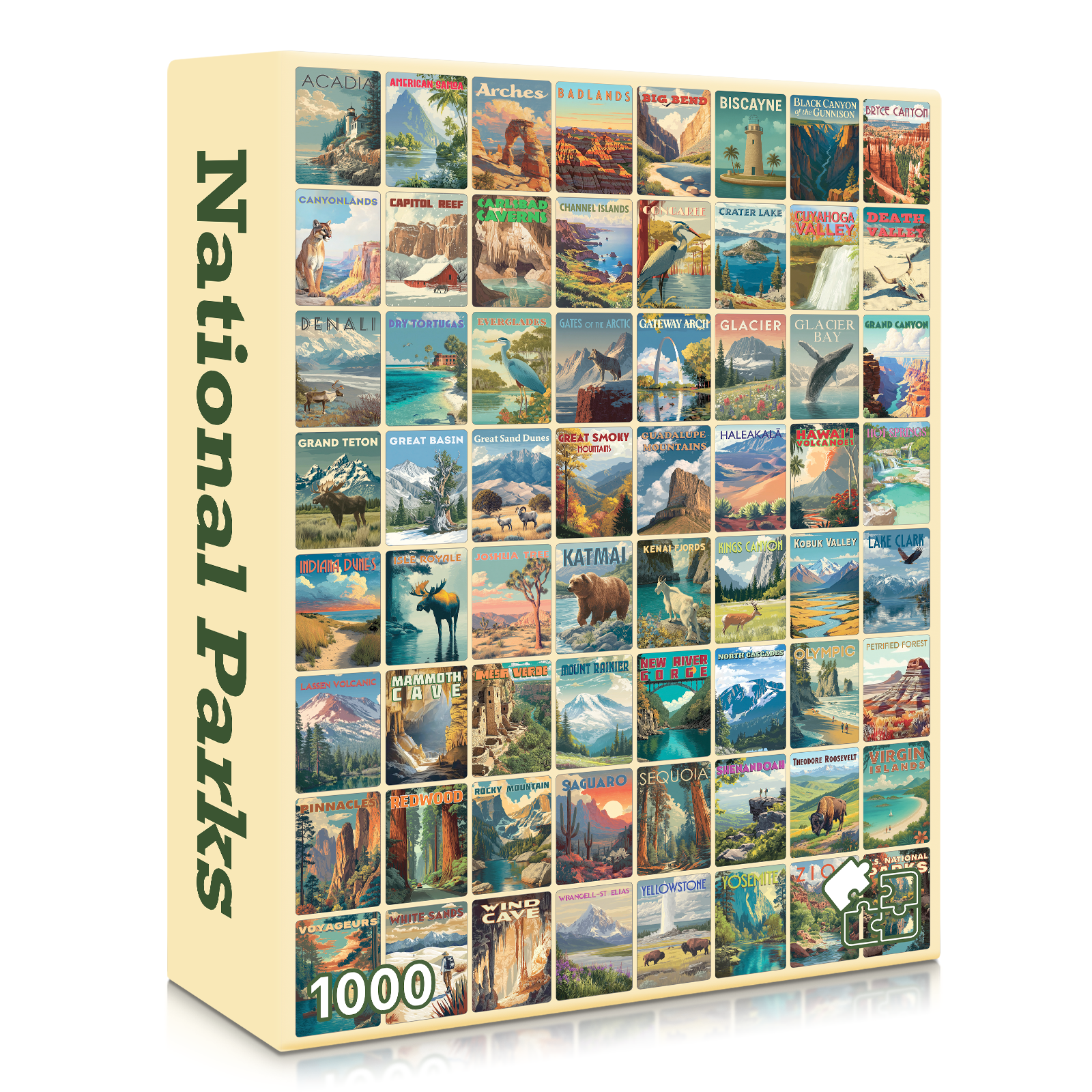 No. 9 - National Parks | 1000-Piece Jigsaw Puzzle | A Sweet Sip!