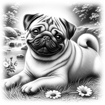 “Pug – Meadow Stream” – ASScoozie Design on FrostBuddy Universal Buddy | A Sweet Sip