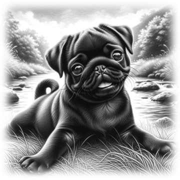 “Pug – Forest Pup” – ASScoozie Design on FrostBuddy Universal Buddy | A Sweet Sip