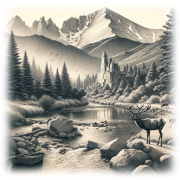 “Rocky Mountain Paradise – Autumn Stillness” – ASScoozie Design on Frostbuddy Can Cooler | A Sweet Sip