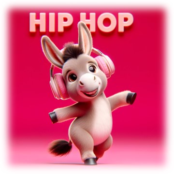 "Hip Hop Donkeys" designed by ASScoozie