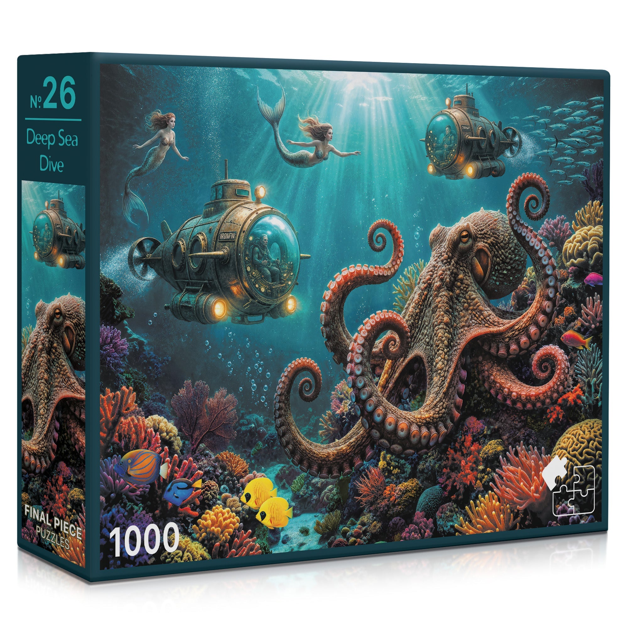No. 26 - Deep Sea Dive | 1000-Piece Jigsaw Puzzle | A Sweet Sip!