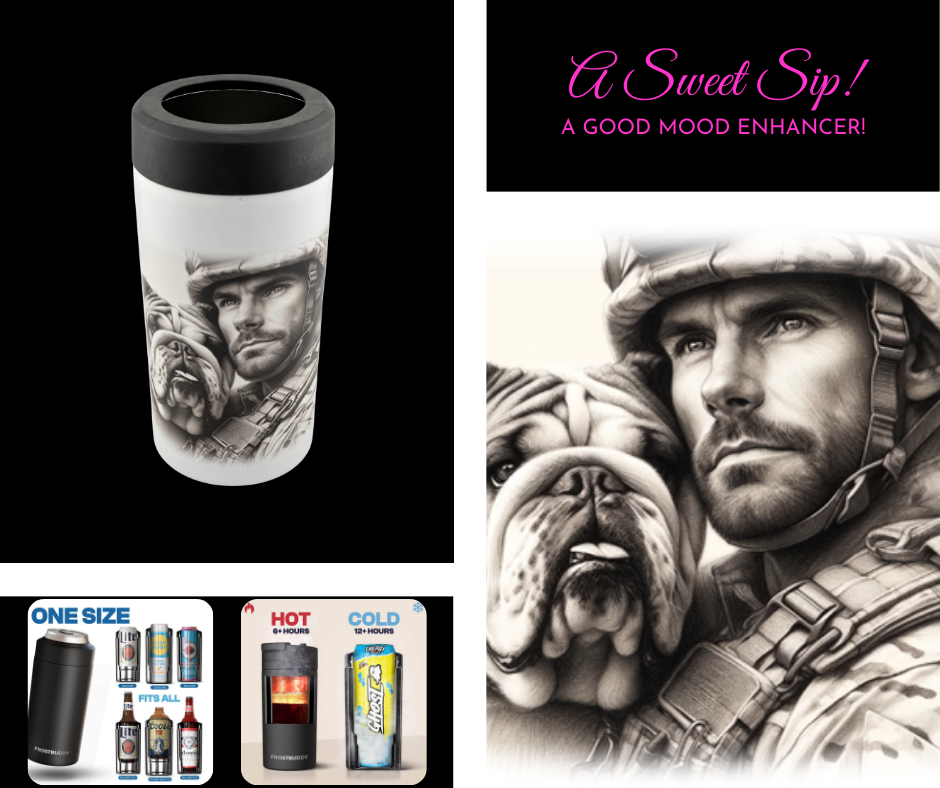 “Resolute Firefighter” – ASScoozie Exclusive Design on Frostbuddy Can Cooler | A Sweet Sip