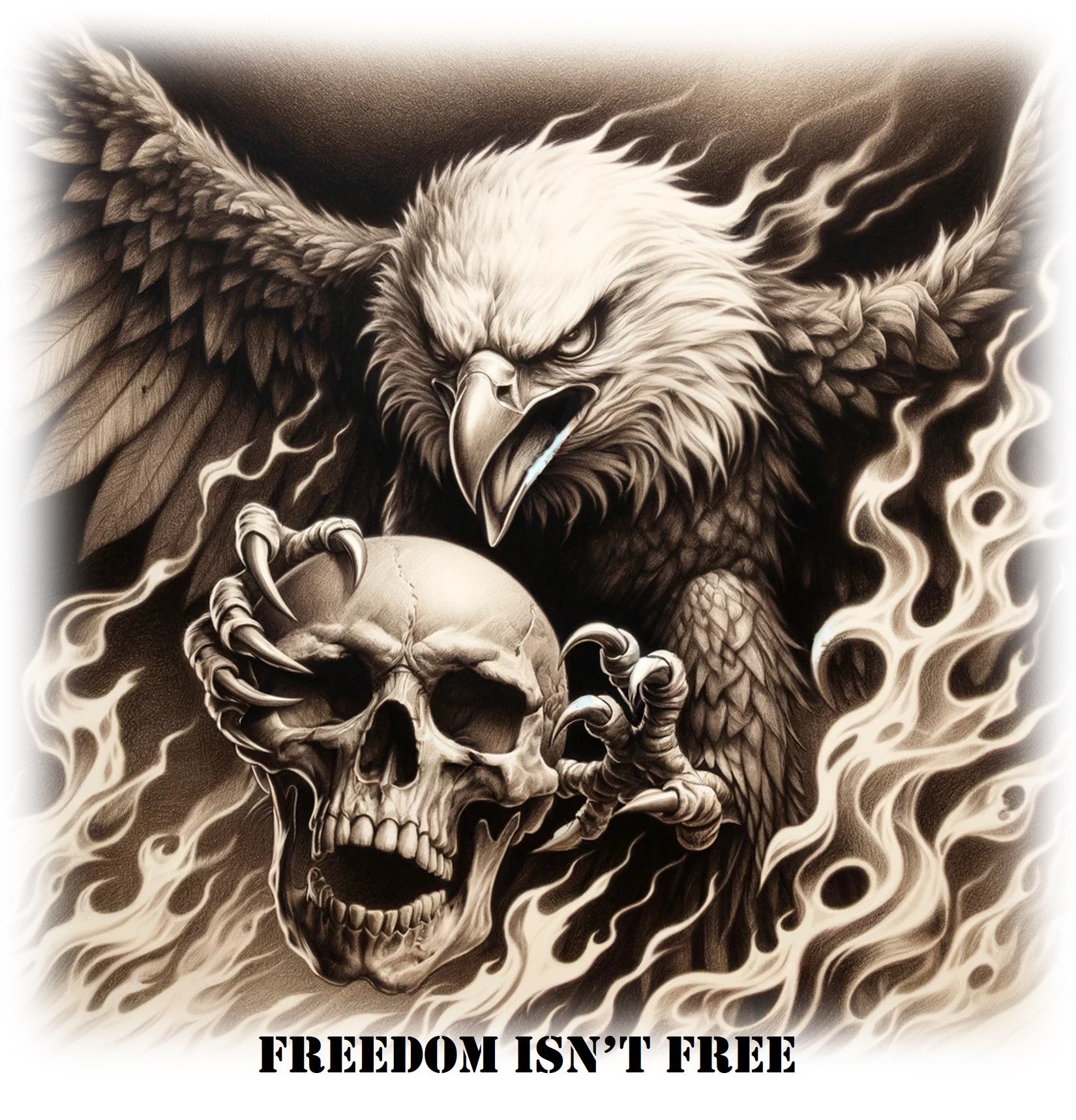 "Flaming Liberty" designed by ASScoozie