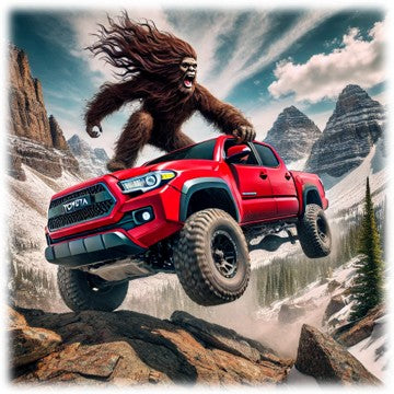 BIGFOOT Toy Truck – Backroad Bandit | BIGFOOT ASScoozie Universal Buddy by A Sweet Sip!