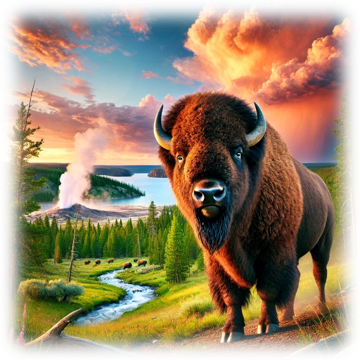 "Stoic Bison" designed by ASScoozie