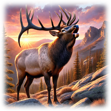 "Elk Bugler" designed by ASScoozie