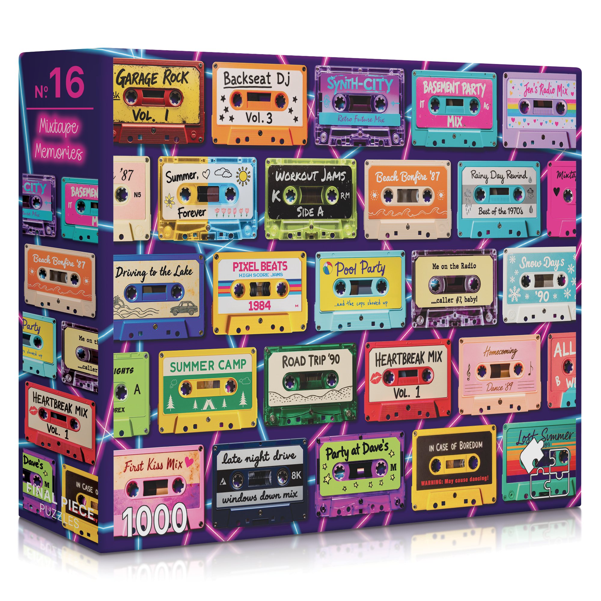 No. 16 - Mixtape Memories | 1000-Piece Jigsaw Puzzle | A Sweet Sip!