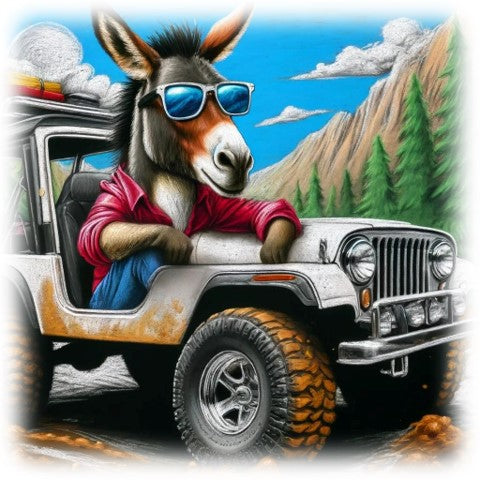 "Donkey Jeepin'" designed by ASScoozie