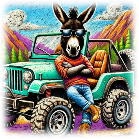 "Donkey Jeepin'" designed by ASScoozie