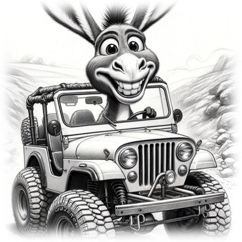 "Donkey Jeepin'" designed by ASScoozie