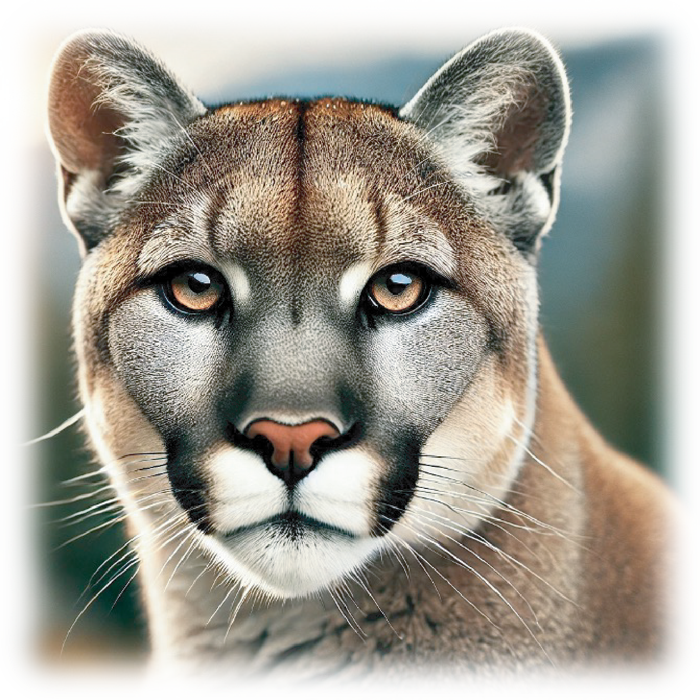 Mountain Lion Warrior – Piercing Gaze | Rocky Mountain ASScoozie Universal Buddy by A Sweet Sip!