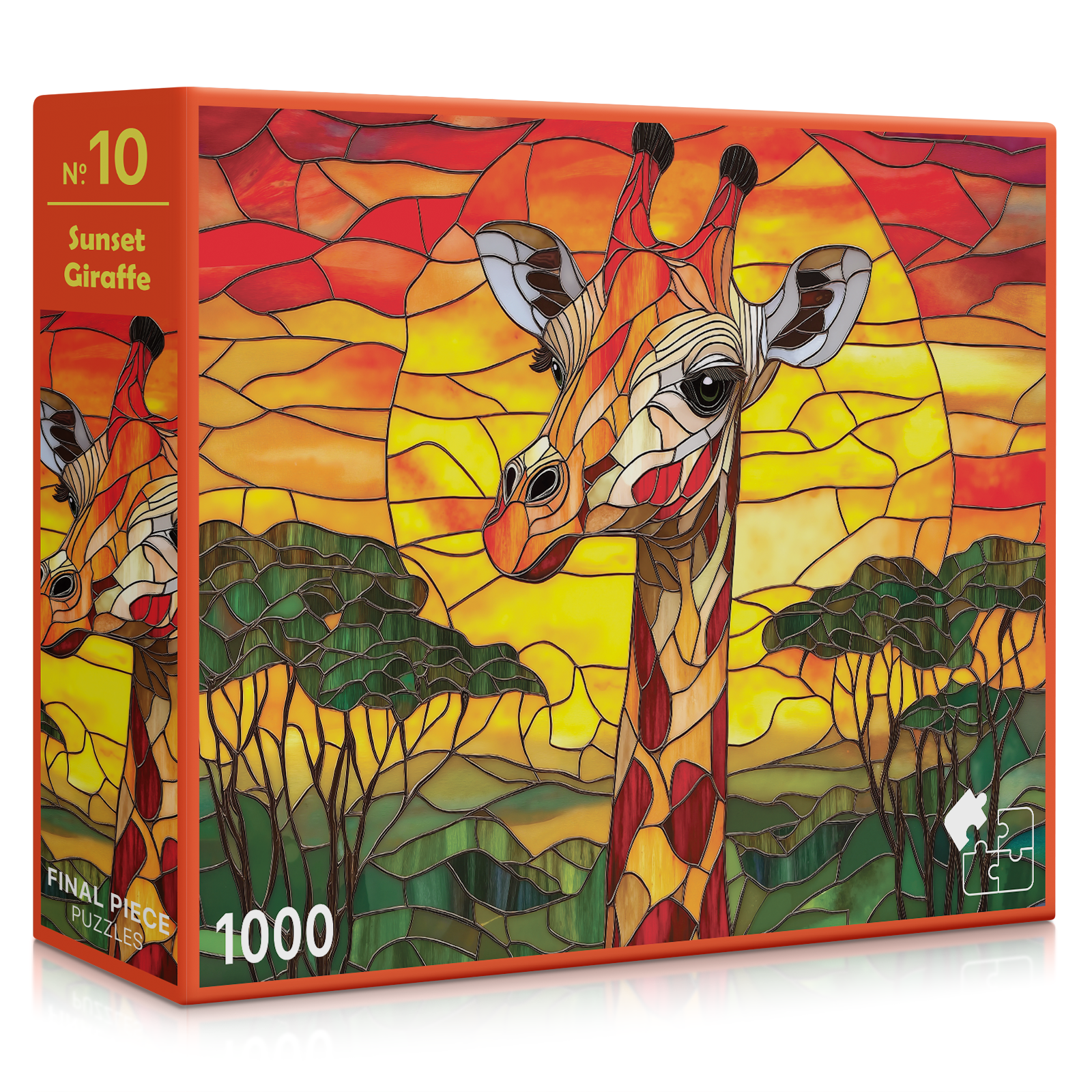 No. 10 - Sunset Giraffe | 1000-Piece Jigsaw Puzzle | A Sweet Sip!
