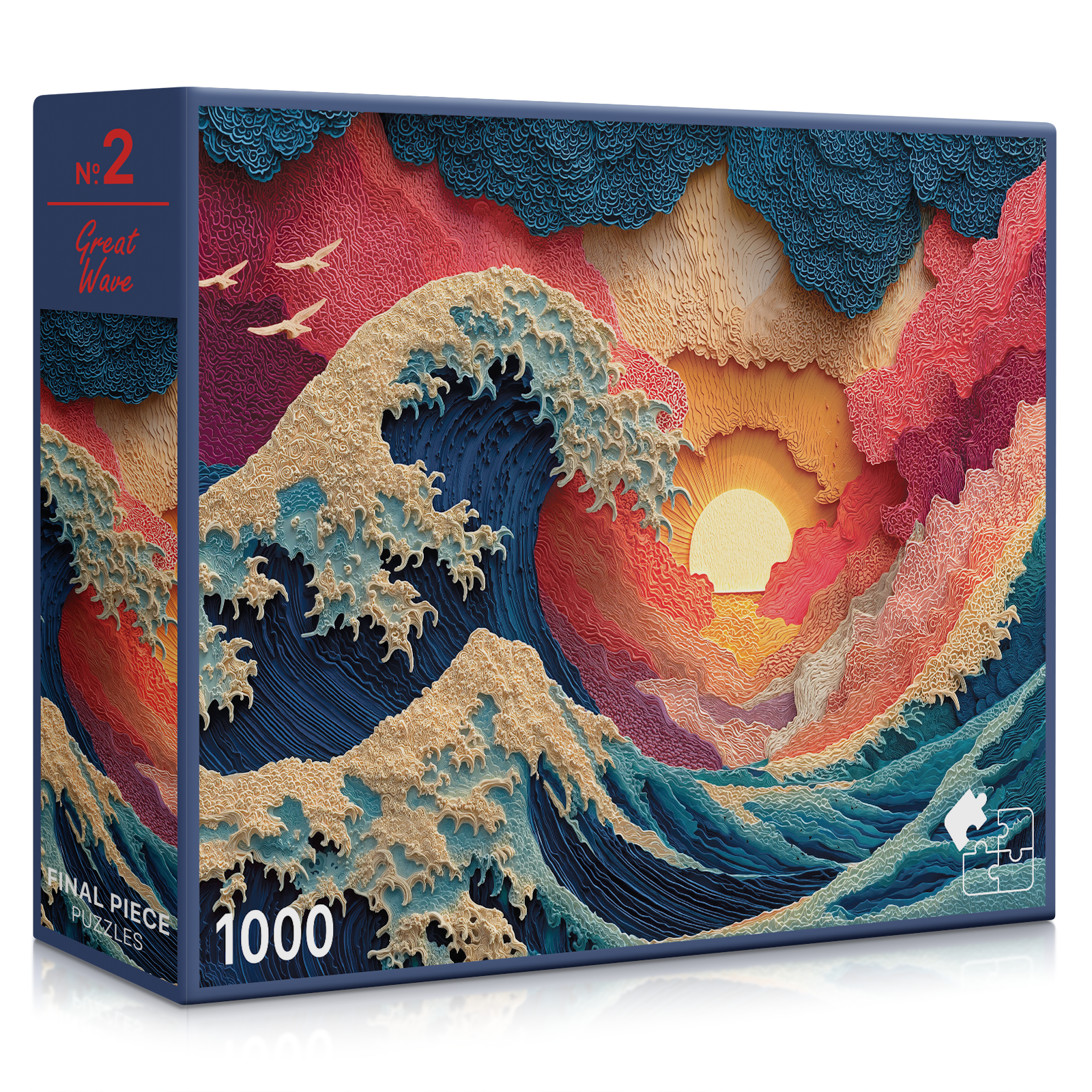 No. 2 - Great Wave | 1000-Piece Jigsaw Puzzle | A Sweet Sip!