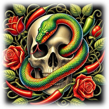 "Skull & Roses" designed by ASScoozie