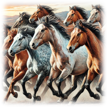 "Wild Horses" designed by ASScoozie