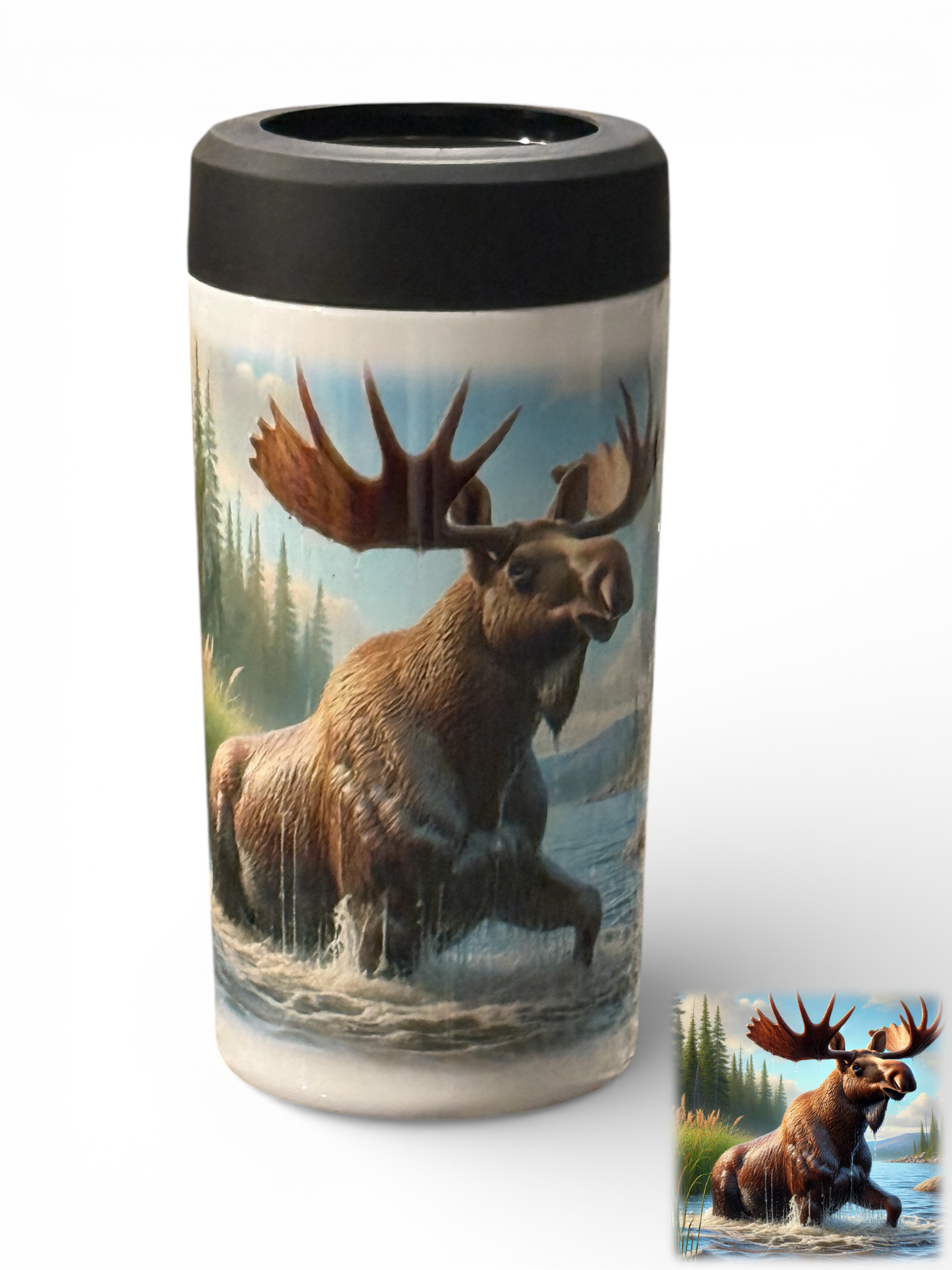 “Mighty Moose” – ASScoozie Design on Frostbuddy Can Cooler | A Sweet Sip
